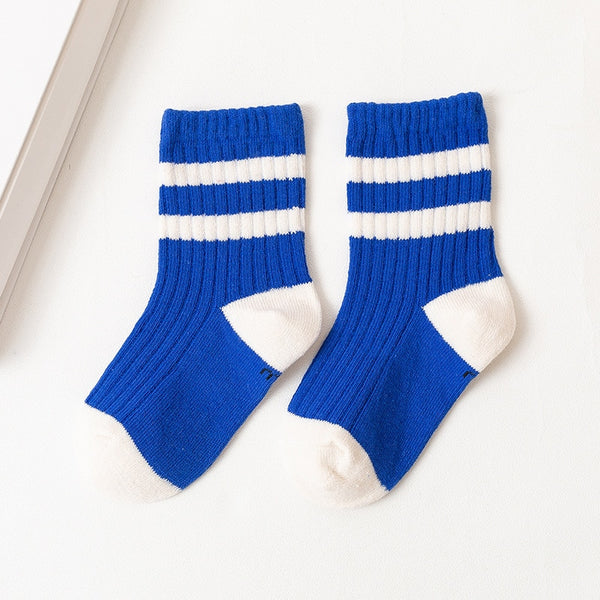 'My Life Grows According To My Growth' Boys Colorful Striped Socks