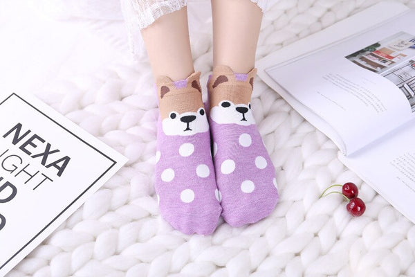 'I Am Connected To The Universe' Women's Dog Socks (5 Pairs).