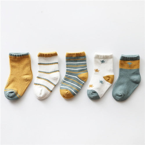 'I Am Magical And Intuitive' Baby Boy Vintage Style Socks (5 Pairs).