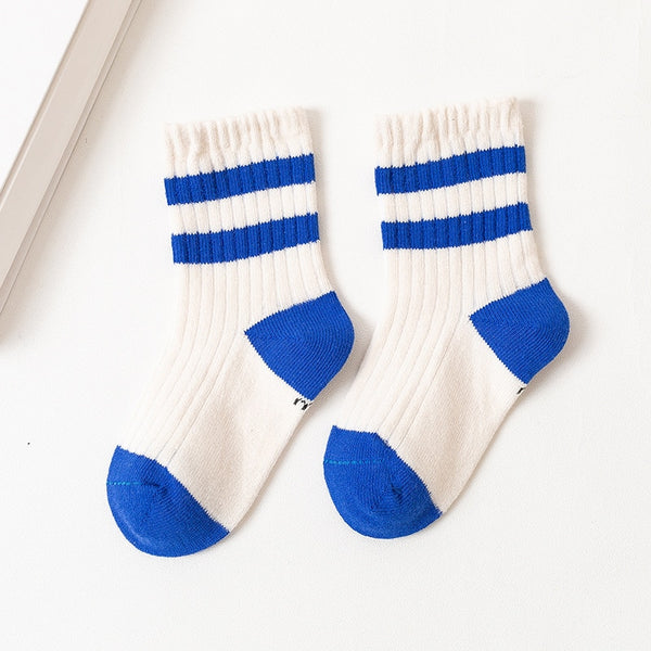 'My Life Grows According To My Growth' Boys Colorful Striped Socks