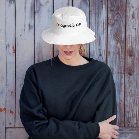 Magnetic AF White Bucket Hat