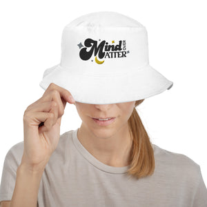 Mind Over Matter White Bucket Hat
