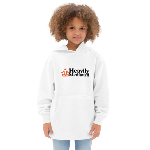 Heavily Meditated Kids Unisex Fleece Hoodie