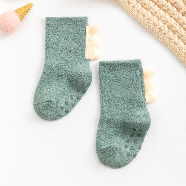 'Failure Is A Huge Part Of Success' Unisex Baby Warm 3-D Dino Socks