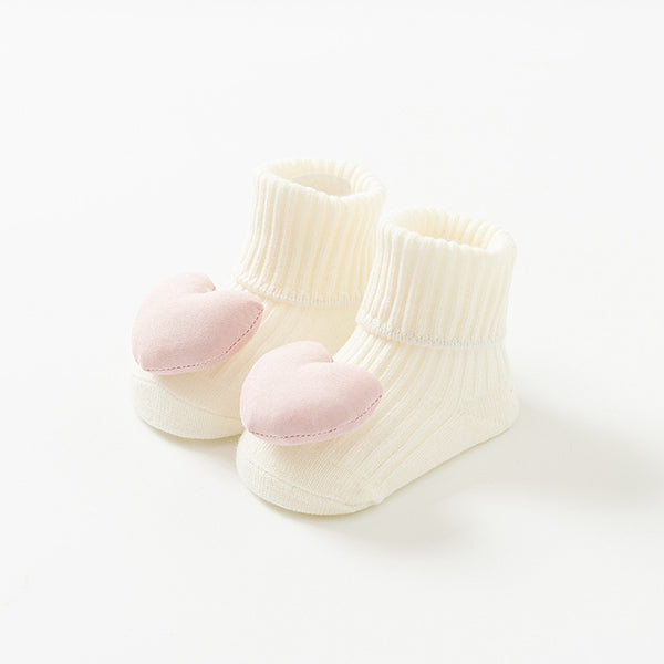 'I Can Do Hard Things' 3-D Anti-Slip Baby Girl Socks