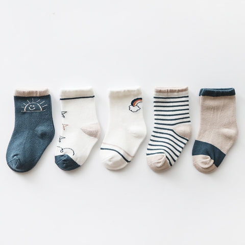 'I Am Magical And Intuitive' Baby Boy Vintage Style Socks (5 Pairs).