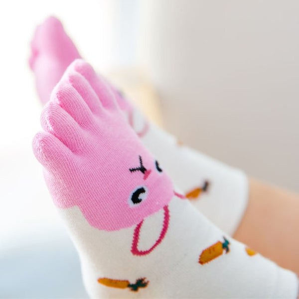'I Am Compassionate' Kid's Unisex Animal Toe Socks.