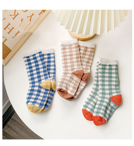 'I Am A Visionary' Baby Unisex Checkerboard Style Crew Socks (3 Pairs).